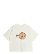 Flundra Sp Ss Tee Tops T-shirts Short-sleeved White Mini Rodini