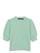 Vmdoffy 2/4 O-Neck Pullover Ga Noos Tops Knitwear Jumpers Green Vero M...