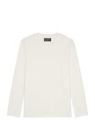 T-Shirts Long Sleeve Tops T-shirts Long-sleeved White Marc O'Polo