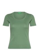 T-Shirt Tops T-shirts & Tops Short-sleeved Green United Colors Of Bene...