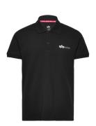 Basic Polo Sl Tops Polos Short-sleeved Black Alpha Industries