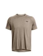 Ua Tech Textured Ss Tops T-shirts Short-sleeved Beige Under Armour