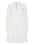 Yasluma Ls Dress S. Noos Kort Kjole White YAS