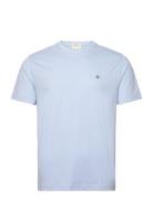 Reg Shield Ss T-Shirt Tops T-shirts Short-sleeved Blue GANT