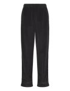 Padow Bottoms Trousers Straight Leg Black American Vintage