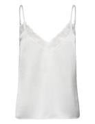 Dante6-Ipso Plain Lace Camisole Tops T-shirts & Tops Sleeveless White ...