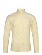 Oxford Superflex Shirt L/S Tops Shirts Casual Yellow Lindbergh