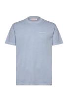 Application T-Shirt Tops T-shirts Short-sleeved Blue Revolution