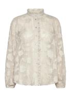 Fqcime-Shirt Tops Blouses Long-sleeved Cream FREE/QUENT