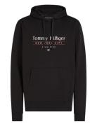 Hilfiger Center Stack Hoody Tops Sweat-shirts & Hoodies Hoodies Black ...