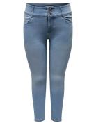 Caranna Hw Skinny Ank Dnm Ana Noos Bottoms Jeans Skinny Blue ONLY Carm...