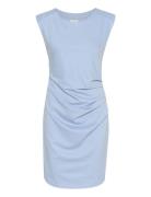 Kaindia Round-Neck Dress Kort Kjole Blue Kaffe