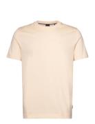 Thompson 01 Tops T-shirts Short-sleeved Cream BOSS