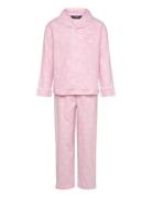 S6-Sleepwear Pant Set Pyjamas Sett Pink Ralph Lauren Kids
