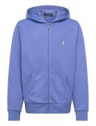 French Terry Full-Zip Hoodie Tops Sweat-shirts & Hoodies Hoodies Blue ...