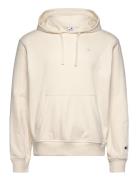 Hooded Sweatshirt Tops Sweat-shirts & Hoodies Hoodies Cream Champion