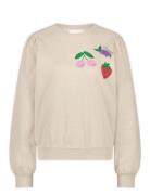 Tina Sweater Tops Sweat-shirts & Hoodies Sweat-shirts Cream Fabienne C...