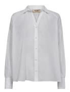 Mmmarcela Voile Shirt Tops Shirts Long-sleeved White MOS MOSH