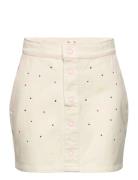 Skirt Dresses & Skirts Skirts Short Skirts Cream Billieblush