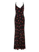 Monroe Cowl Neck Maxi Dress Maxikjole Festkjole Black Bardot