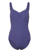 Womens Shaping Aquanite 1 Piece Sport Swimsuits Blue Speedo