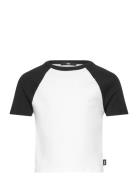 Clare Raglan Tee Tops T-shirts Short-sleeved White VANS