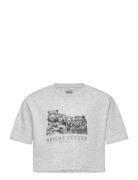 Bright Future Relaxed Crop Ss Tops T-shirts Short-sleeved Grey VANS