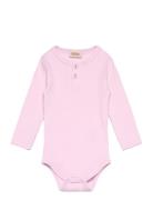 Body Ls Bodies Long-sleeved Pink MarMar Copenhagen