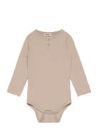 Body Ls Bodies Long-sleeved Beige MarMar Copenhagen