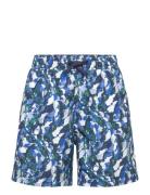 Borg Print Swim Shorts Sport Swimshorts Blue Björn Borg