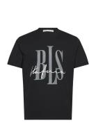 Signature T-Shirt Designers T-shirts Short-sleeved Black BLS Hafnia