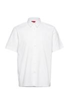 Ebor Tops Shirts Short-sleeved White HUGO