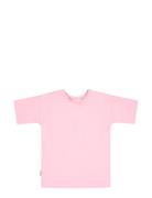 Unisex Long T-Shirt Tops T-shirts Short-sleeved Pink Gugguu