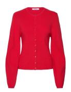 Srmushi Cardigan Knit Tops Knitwear Cardigans Red Soft Rebels