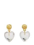 Lemona Petite Earrings Øredobber Smykker Gold Maanesten