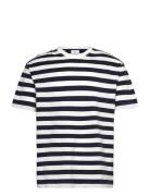 Adieu T-Shirt Tops T-shirts Short-sleeved Navy Makia