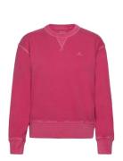 Sunfaded C-Neck Sweat Tops Sweat-shirts & Hoodies Sweat-shirts Pink GA...