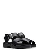 Orinoco Cross D Flate Sandaler Black Clarks