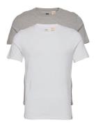 Slim 2Pk Crewneck 1 2 Pack Sli Tops T-shirts Short-sleeved White Levi'...