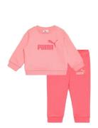 Minicats Ess Crew Set Fl Inf Sport Tracksuits Pink PUMA