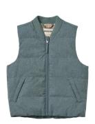 Puffer Waistcoat Andre Fôret Vest Blue Wheat