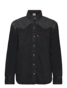 Teodora Western Shirt Off To T Tops Shirts Long-sleeved Black Levi's®