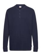 Ls Thermal 3 Bttn Henley Navy Tops Polos Long-sleeved Navy Levi's®