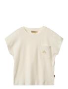 T-Shirt S/S Signe Tops T-shirts Short-sleeved Cream Wheat