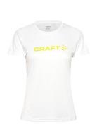 Core Essence Logo Tee W Sport T-shirts & Tops Short-sleeved White Craf...