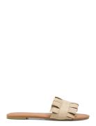 Psnola Sandal Flate Sandaler Beige Pieces