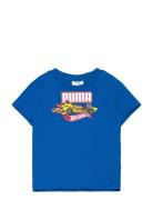 Puma X Hot Wheels Graphic Tee Sport T-shirts Short-sleeved Blue PUMA