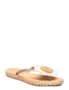 Flip Flop With Flower Flip-flopper Sandaler Beige Ilse Jacobsen