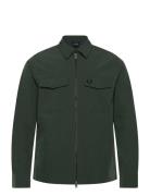 Zip Through Overshirt Tops Overshirts Green Fred Perry