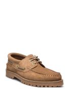 Ollie Boat Shoe - Earth Suede Båtsko Sko Beige Garment Project